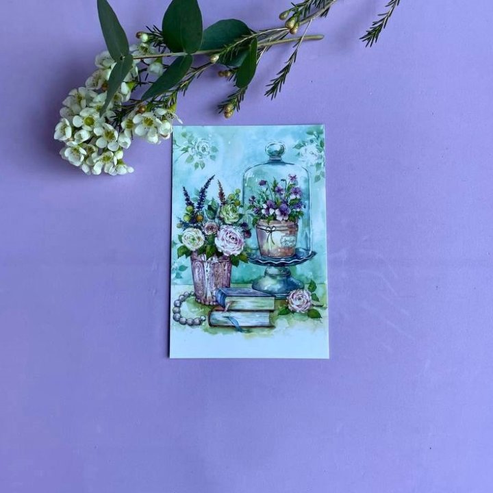 Открытка к букету "Книги" в Рыбинске