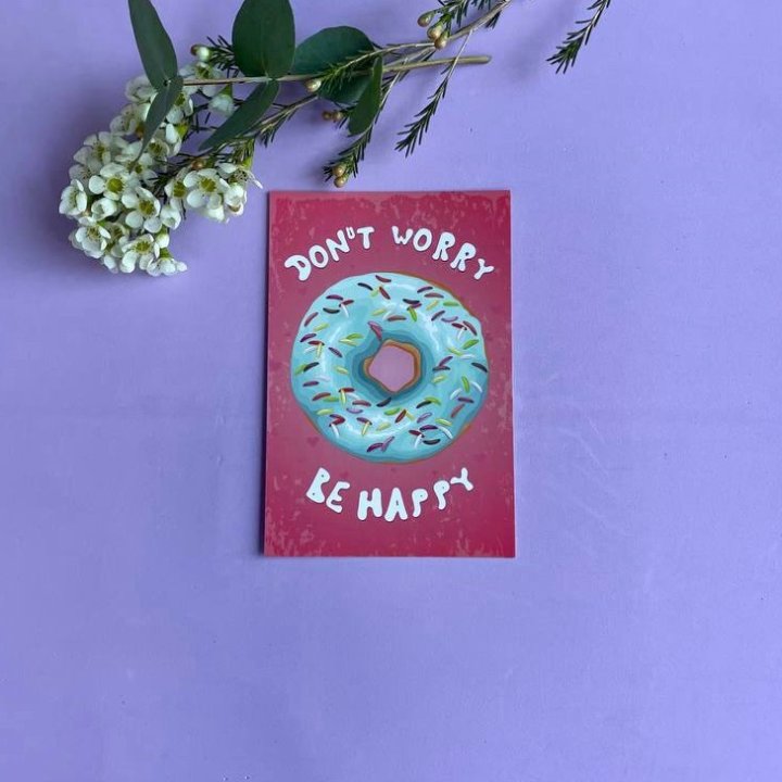 Открытка к букету "Не волнуйся..." в Рыбинске