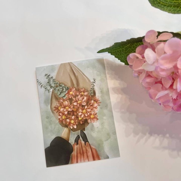 Открытка к букету "Букет" в Рыбинске