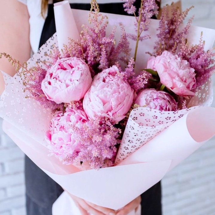 Букет пионов "Мелиса" в Рыбинске
