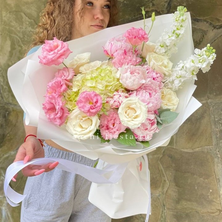 Букет с пионами №3 в Рыбинске