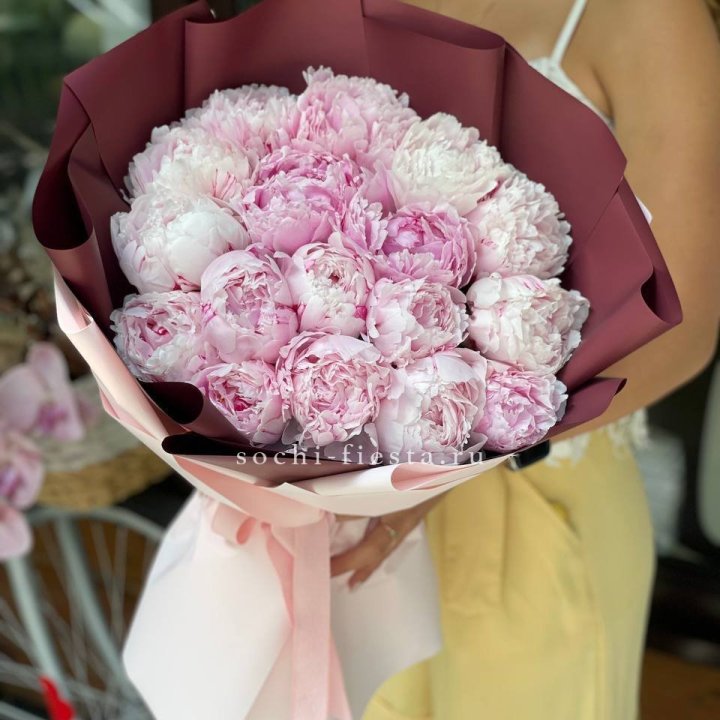 Букет с пионами №5 в Рыбинске