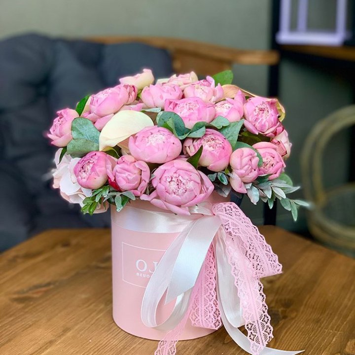 Композиция с пионами №1 в Рыбинске