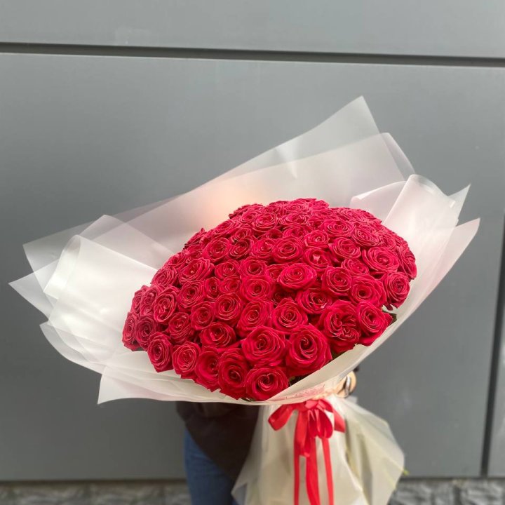 101 высокая роза в Рыбинске