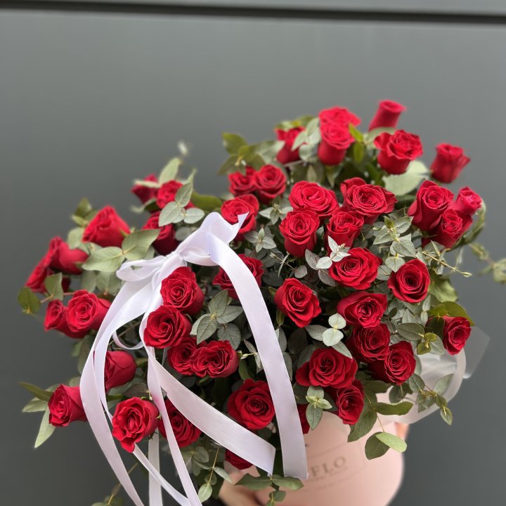 45 Красных роз в боксе "Сеньёрита" в Рыбинске