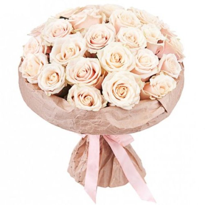 25 кремовых роз "Craft" в Рыбинске