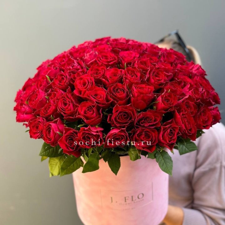 101 кенийская роза в цилиндре в Рыбинске