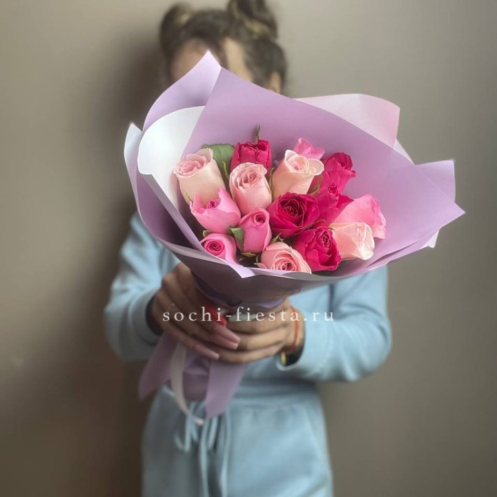 Букет из 15 роз Микс (Кения) в Рыбинске