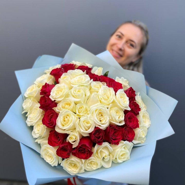 51 роза "Сердце" в Рыбинске