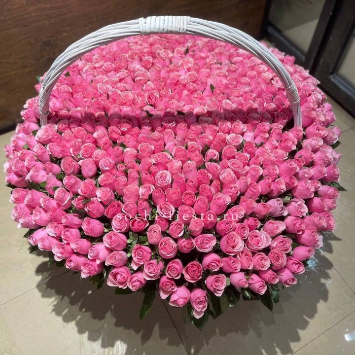 501 розовая роза в Рыбинске