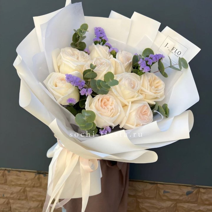 Букет из роз Вайт охара в Рыбинске