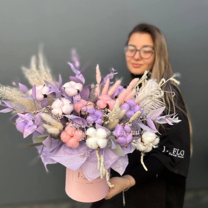 Авторский бокс с сухоцветами №4 в Рыбинске