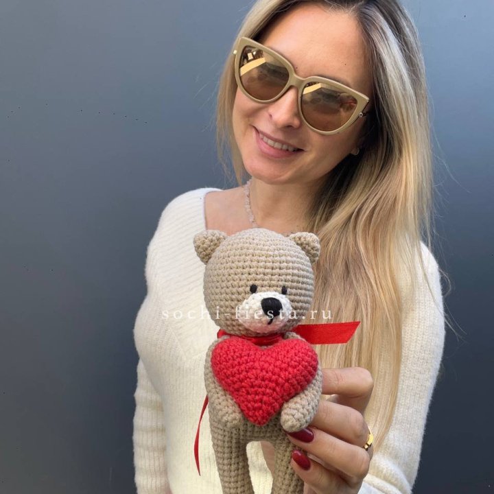 Мишка с сердцем ручной работы в Рыбинске