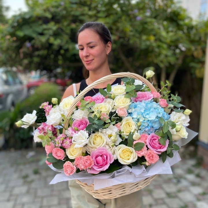 Цветочная корзина №2 в Рыбинске