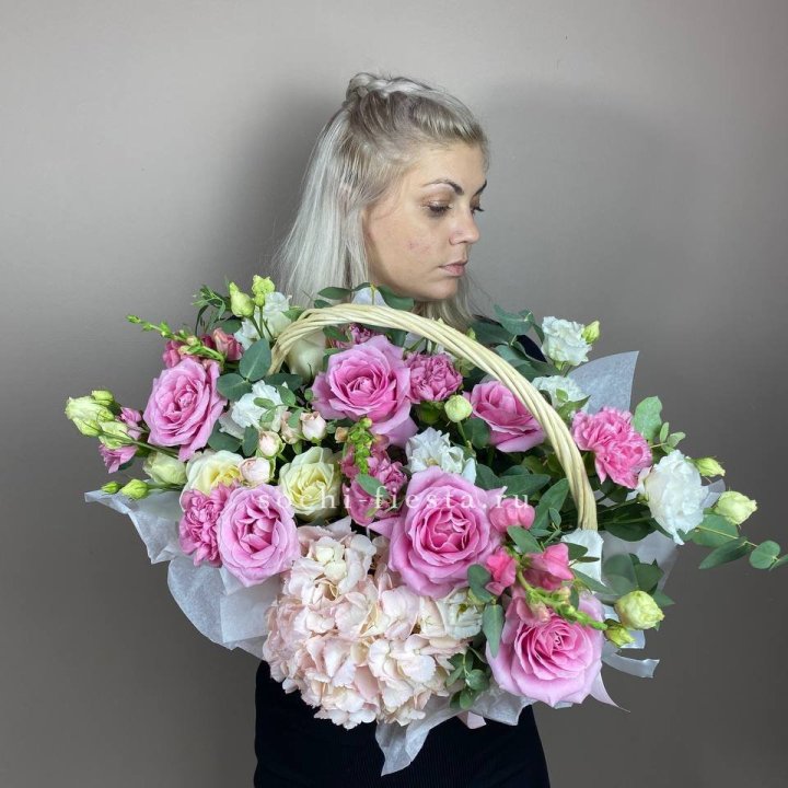 Цветочная корзина № 5 в Рыбинске