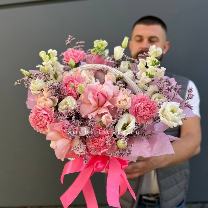 Цветочная корзина №1 в Рыбинске