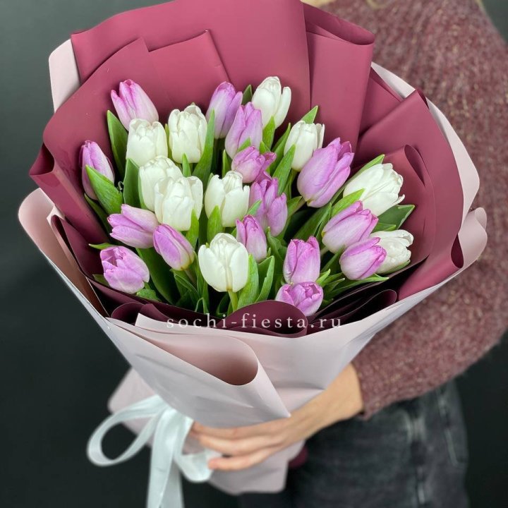 25 тюльпанов микс в Рыбинске