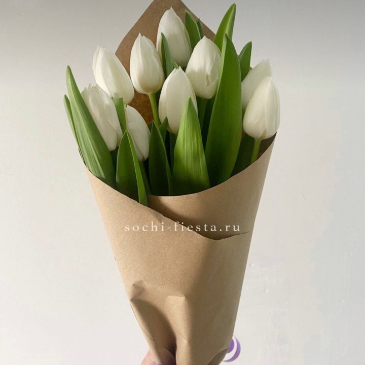 Букет белых тюльпанов в Рыбинске