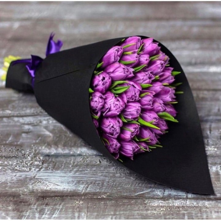 Пионовидные тюльпаны блэк в Рыбинске